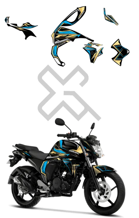 Crick Edition Full Body Sticker Compatible with FZ-V2 | Sticker Compatible with FZ-V2 Made In Premium Gloss Vinyl With FPF (Fade Protection Film), Water Proof, Precut Sticker, Pack Of 1 Compatible with Both Side